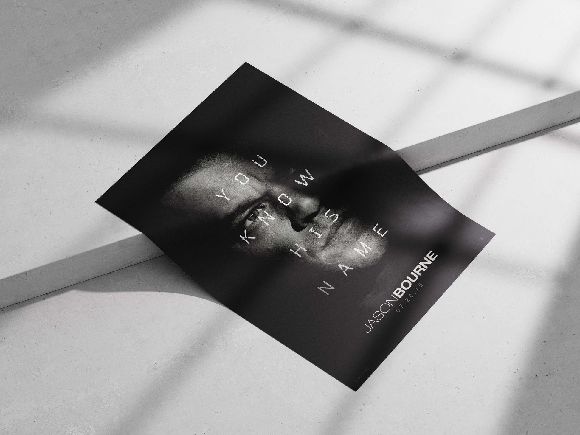 Jason Bourne Main Subject: Jason Bourne Matte poster print — Hollywood wall art India | PosterBoizz