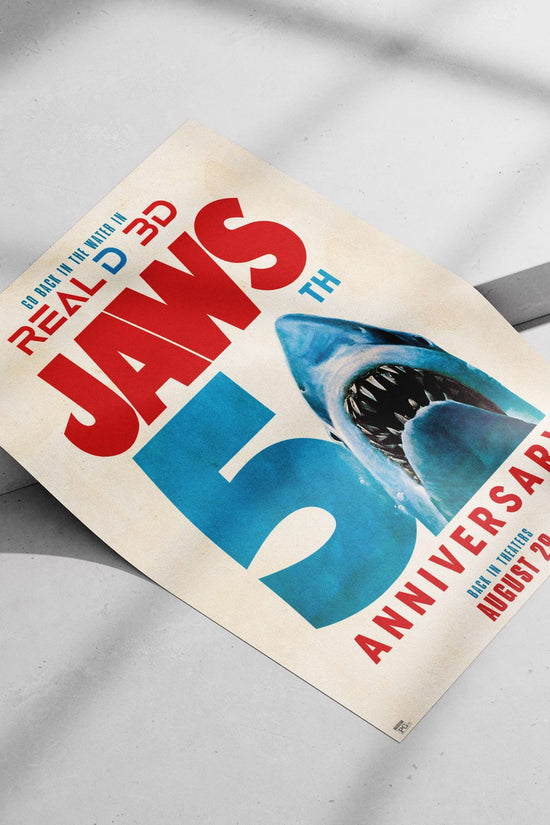 JAWS franchise (5th Anniversary) Main Subject: JAWS franchise (5th Anniversary) Matte poster print — Bollywood wall art
