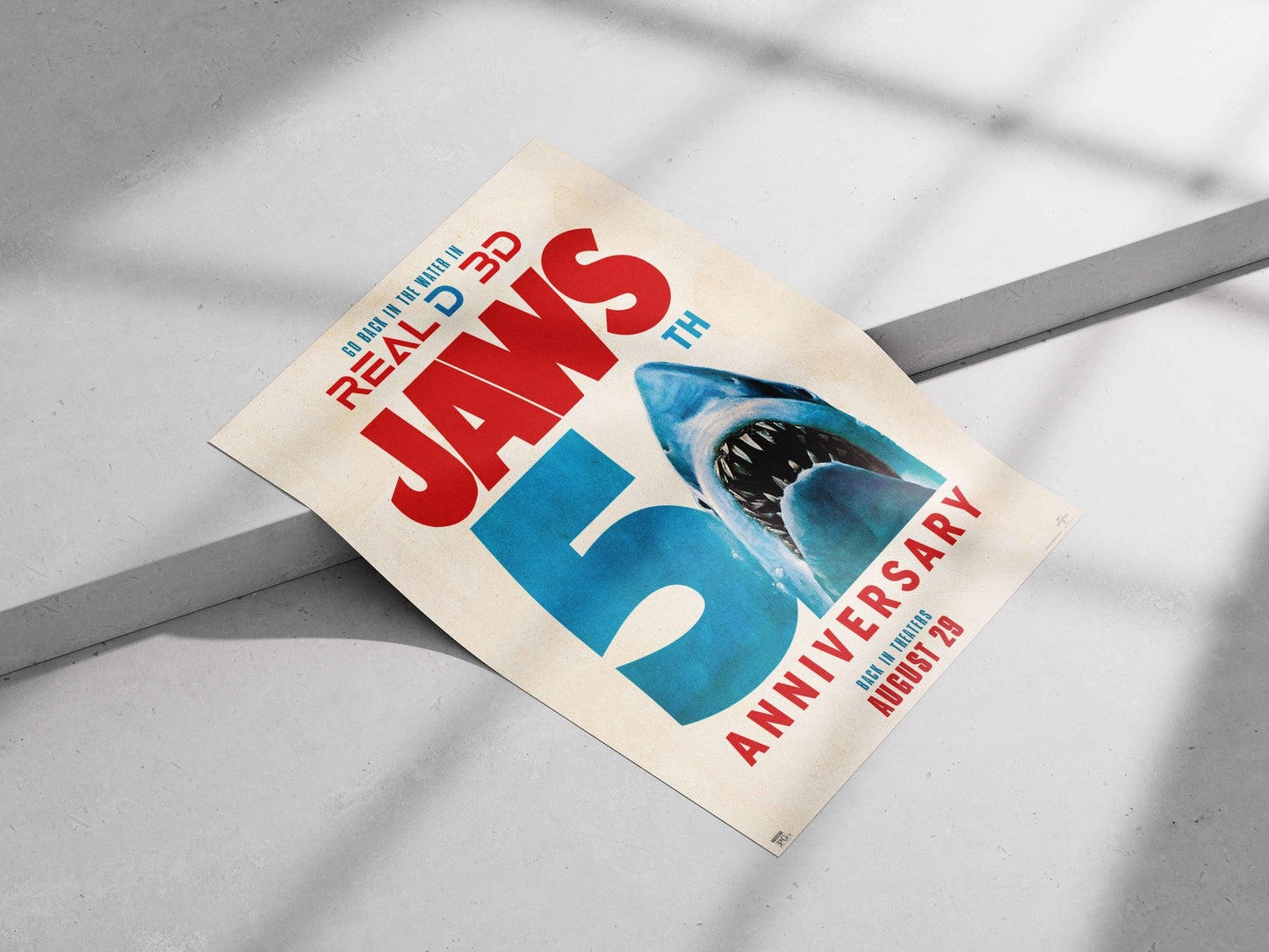 JAWS franchise (5th Anniversary) Main Subject: JAWS franchise (5th Anniversary) Matte poster print — Bollywood wall art