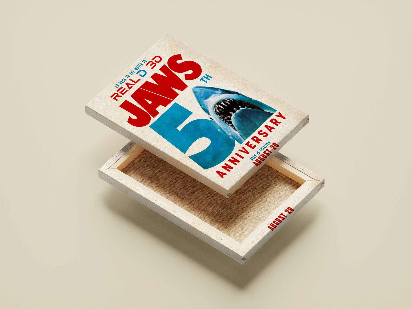 JAWS franchise (5th Anniversary) Main Subject: JAWS franchise (5th Anniversary) Canvas wall art — Bollywood wall art India |