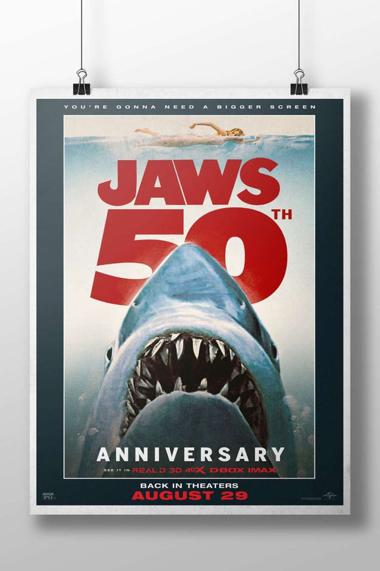 JAWS franchise (50th anniversary) Main Subject: JAWS franchise (50th anniversary) Matte BoizzBoard rigid print — Bollywood