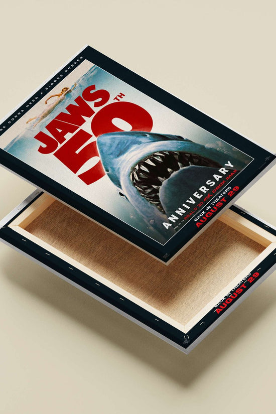 JAWS franchise (50th anniversary) Main Subject: JAWS franchise (50th anniversary) Canvas wall art — Bollywood wall art India