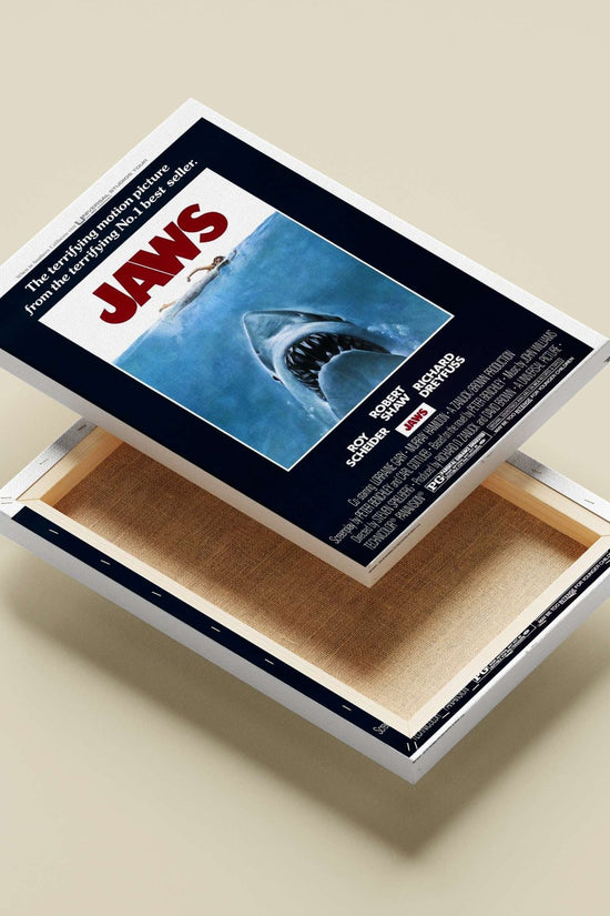 Jaws (1975 film) Main Subject: Jaws (1975 film) Canvas wall art — Bollywood wall art India | PosterBoizz