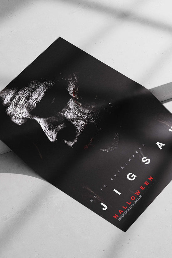 Jigsaw (franchise) Main Subject: Jigsaw (franchise) Matte poster print — Hollywood wall art India | PosterBoizz