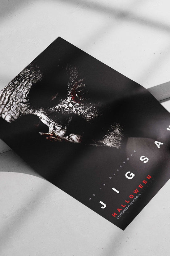 Jigsaw (character from the Saw franchise) Main Subject: Jigsaw (character from the Saw franchise) Matte poster print —