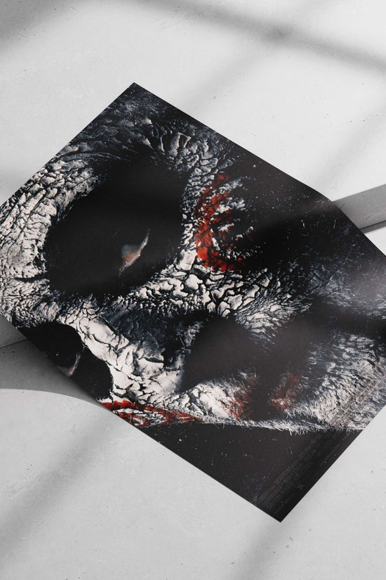 The Jigsaw franchise's masked killer Main Subject: The Jigsaw franchise's masked killer Matte poster print — Superhero wall