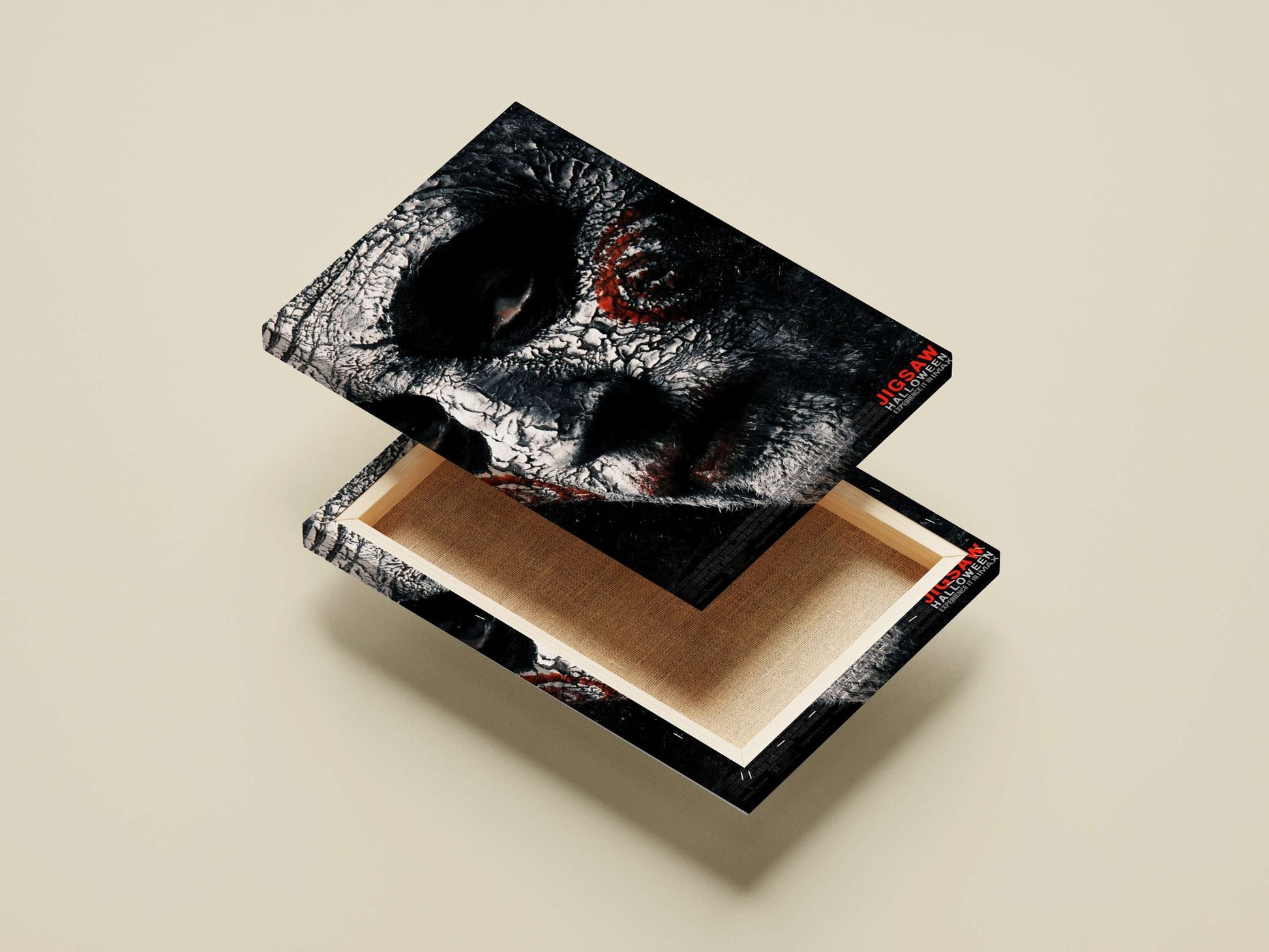 The Jigsaw franchise's masked killer Main Subject: The Jigsaw franchise's masked killer Canvas wall art — Superhero wall art