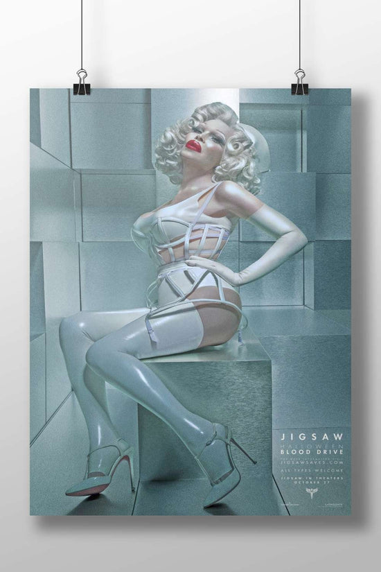 Jigsaw franchise character Main Subject: Jigsaw franchise character Matte BoizzBoard rigid print — Superhero wall art India
