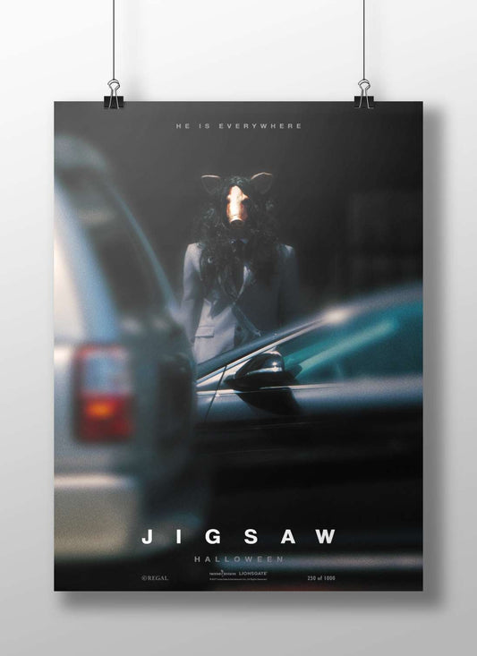 Jigsaw franchise (specifically the "Jigsaw" series from Lionsgate, identifiable by the title and associated imagery) Main