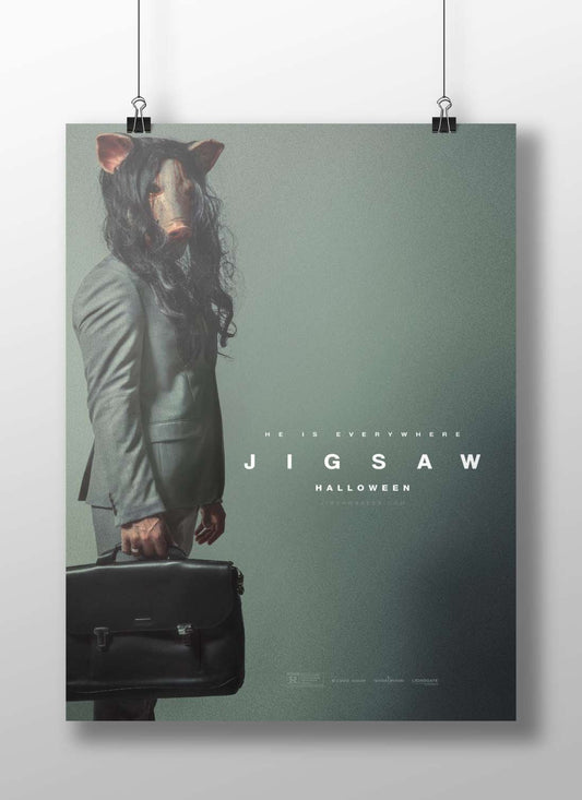 Pig Mask (Jigsaw franchise) Main Subject: Pig Mask (Jigsaw franchise) Matte BoizzBoard rigid print — Art wall art India |