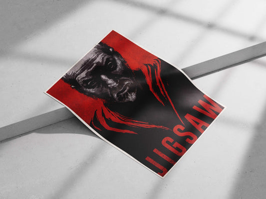 Jigsaw (from the Saw franchise) Main Subject: Jigsaw (from the Saw franchise) Matte poster print — Superhero wall art India