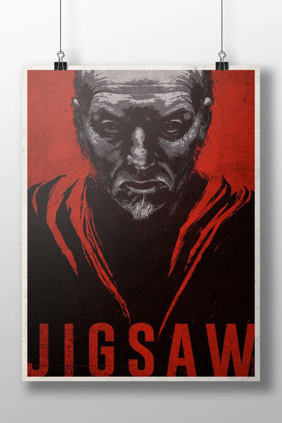 Jigsaw (from the Saw franchise) Main Subject: Jigsaw (from the Saw franchise) Matte BoizzBoard rigid print — Superhero wall