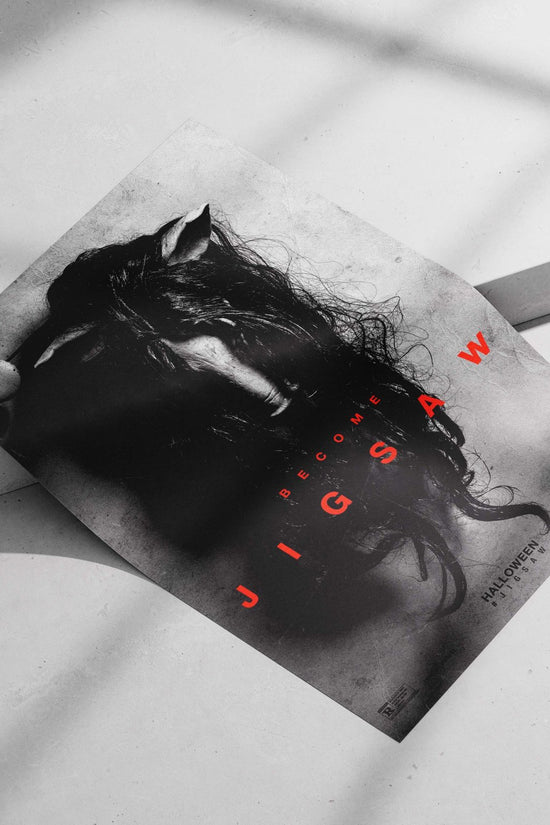 Jigsaw (franchise) Main Subject: Jigsaw (franchise) Matte poster print — Hollywood wall art India | PosterBoizz
