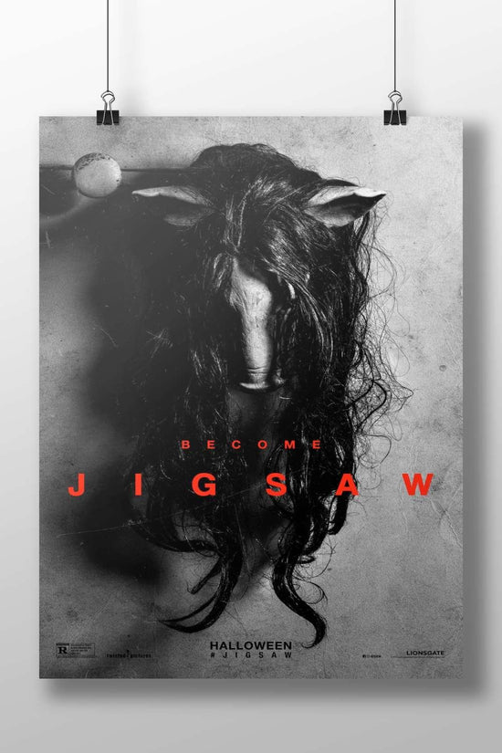 Jigsaw (franchise) Main Subject: Jigsaw (franchise) Matte BoizzBoard rigid print — Hollywood wall art India | PosterBoizz