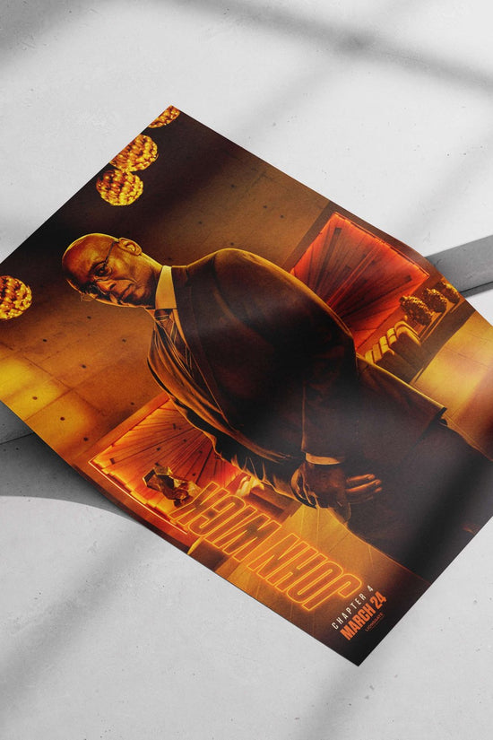 John Wick (Chapter 4) Main Subject: John Wick (Chapter 4) Matte poster print — Hollywood wall art India | PosterBoizz
