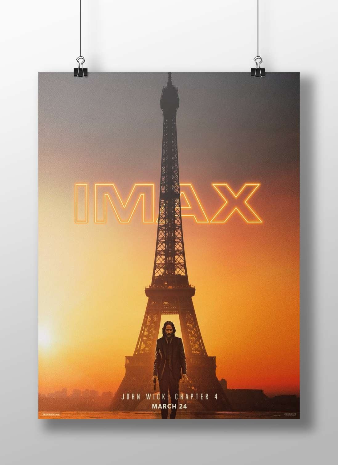John Wick: Chapter 4 Main Subject: John Wick: Chapter 4 Matte BoizzBoard rigid print — Hollywood wall art India | PosterBoizz