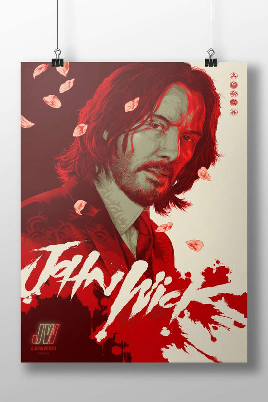 John Wick (from the John Wick franchise) Main Subject: John Wick (from the John Wick franchise) Matte BoizzBoard rigid print
