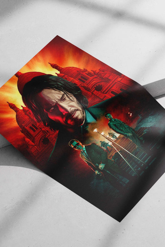 John Wick (from the John Wick franchise) Main Subject: John Wick (from the John Wick franchise) Matte poster print —