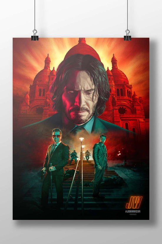 John Wick (from the John Wick franchise) Main Subject: John Wick (from the John Wick franchise) Matte BoizzBoard rigid print