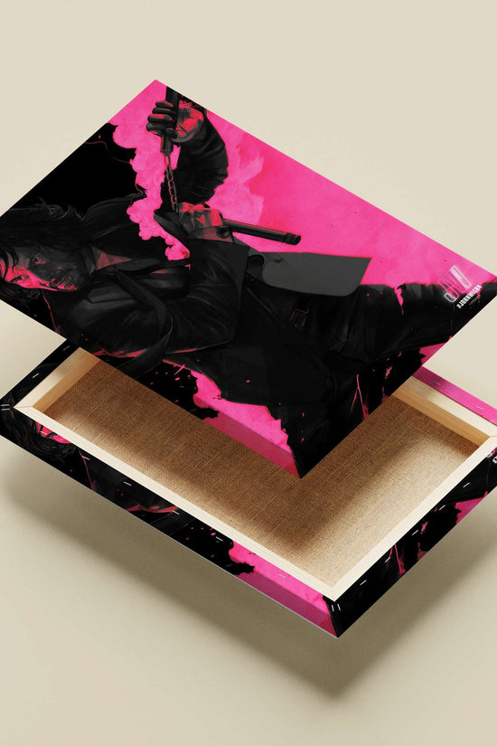 John Wick (from the John Wick franchise) Main Subject: John Wick (from the John Wick franchise) Canvas wall art — Hollywood