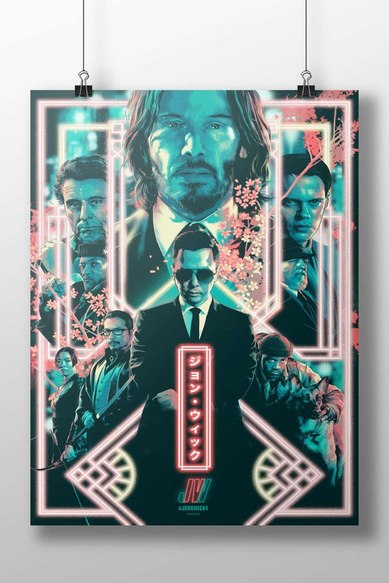 John Wick from the John Wick franchise Main Subject: John Wick from the John Wick franchise Matte BoizzBoard rigid print —