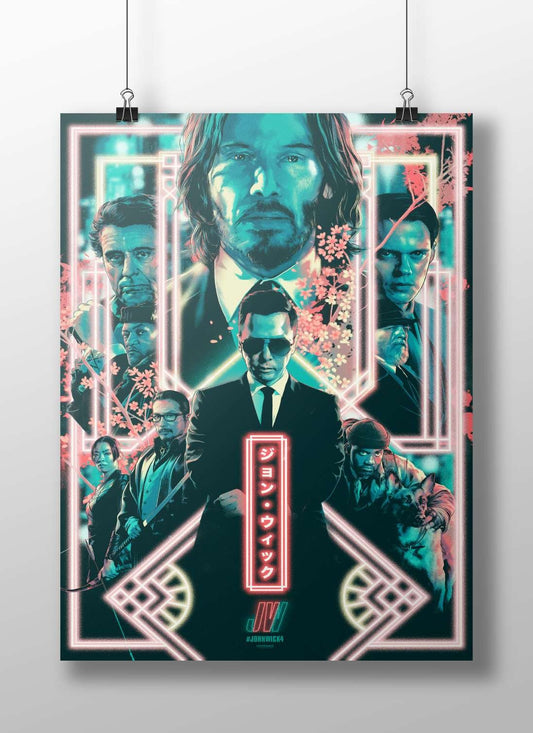 John Wick from the John Wick franchise Main Subject: John Wick from the John Wick franchise Matte BoizzBoard rigid print —