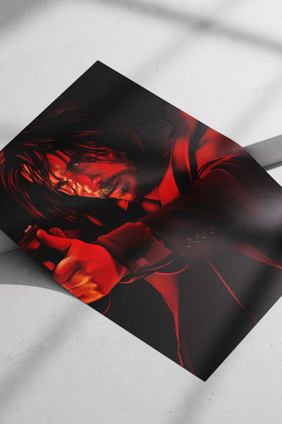 John Wick (from the John Wick franchise) Main Subject: John Wick (from the John Wick franchise) Matte poster print —