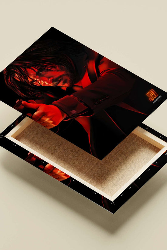 John Wick (from the John Wick franchise) Main Subject: John Wick (from the John Wick franchise) Canvas wall art — Hollywood