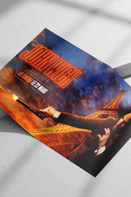 John Wick (franchise, Chapter 4) Main Subject: John Wick (franchise, Chapter 4) Matte poster print — Hollywood wall art