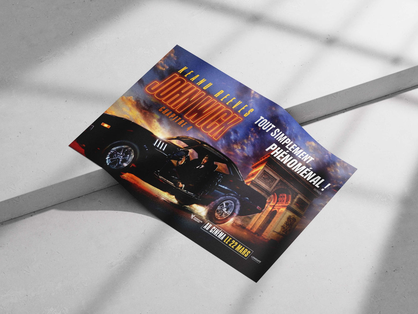 John Wick franchise (Chapter 4) Main Subject: John Wick franchise (Chapter 4) Matte poster print — Bollywood wall art India