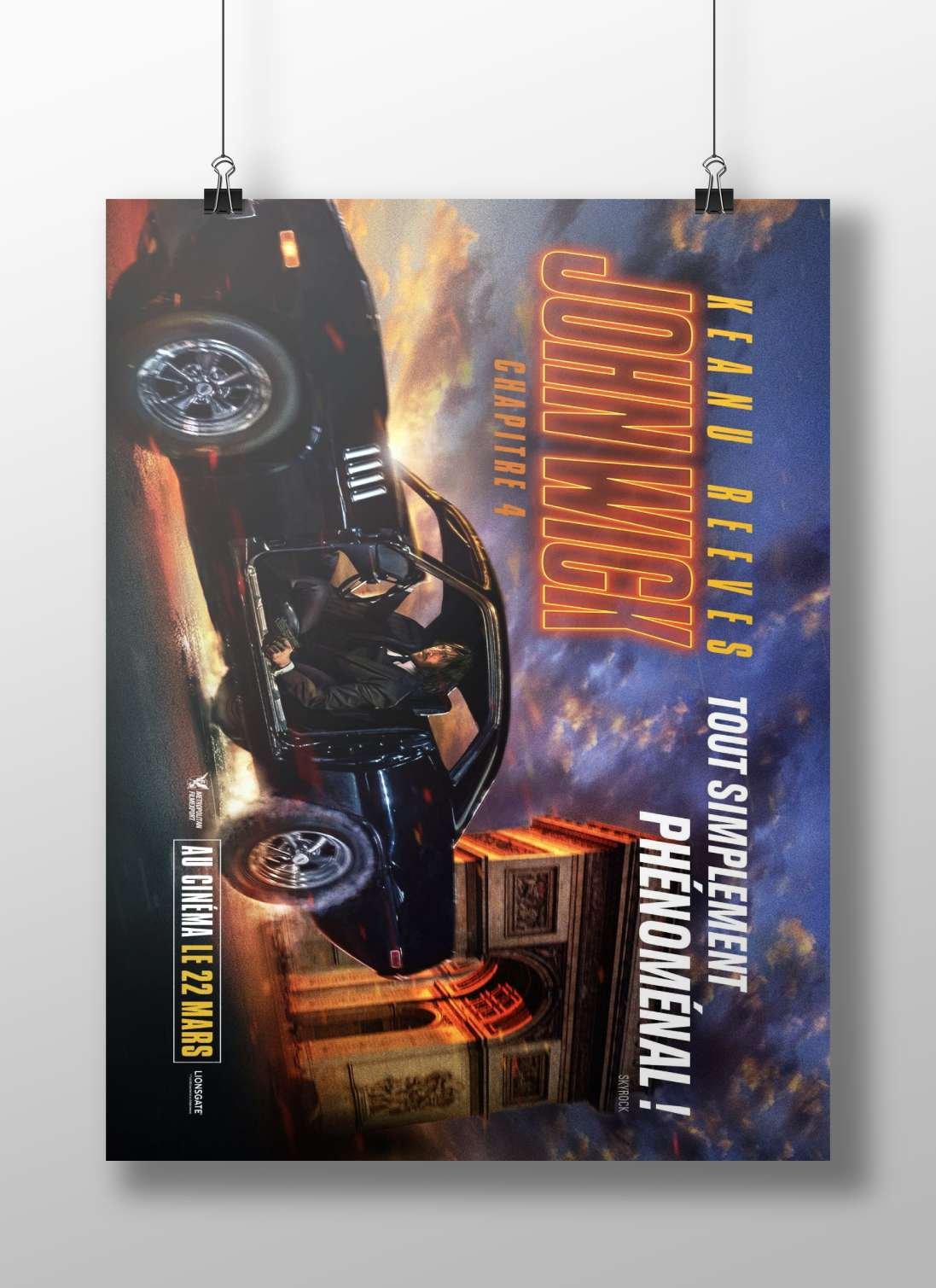 John Wick franchise (Chapter 4) Main Subject: John Wick franchise (Chapter 4) Matte BoizzBoard rigid print — Bollywood wall
