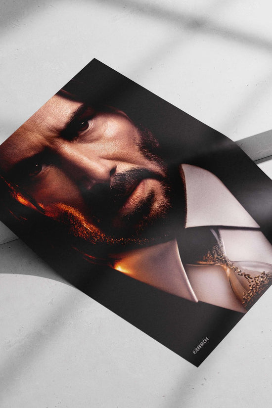 Keanu Reeves as John Wick (John Wick franchise) Main Subject: Keanu Reeves as John Wick (John Wick franchise) Matte poster