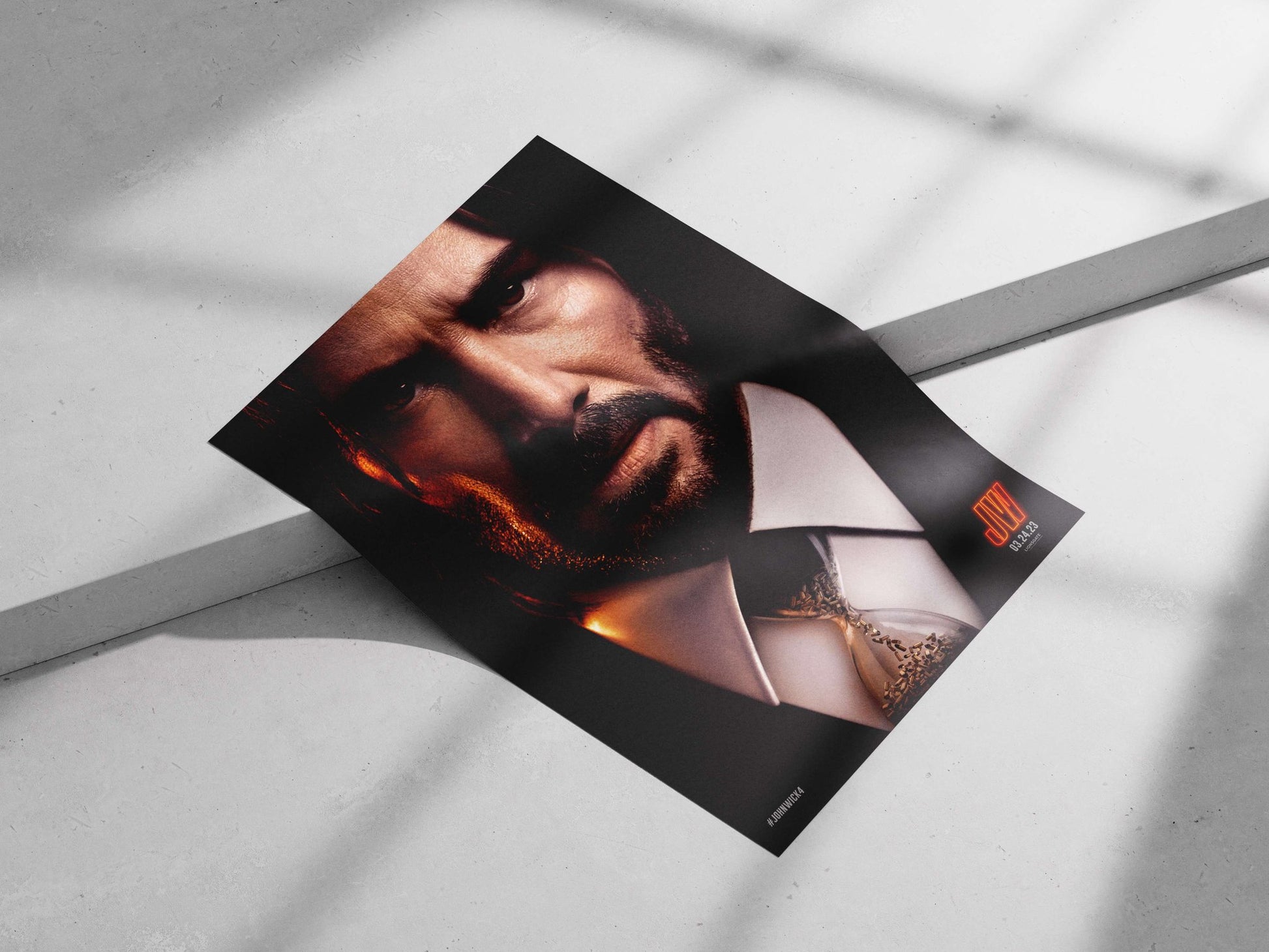 Keanu Reeves as John Wick (John Wick franchise) Main Subject: Keanu Reeves as John Wick (John Wick franchise) Matte poster