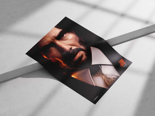 Keanu Reeves as John Wick (John Wick franchise) Main Subject: Keanu Reeves as John Wick (John Wick franchise) Matte poster