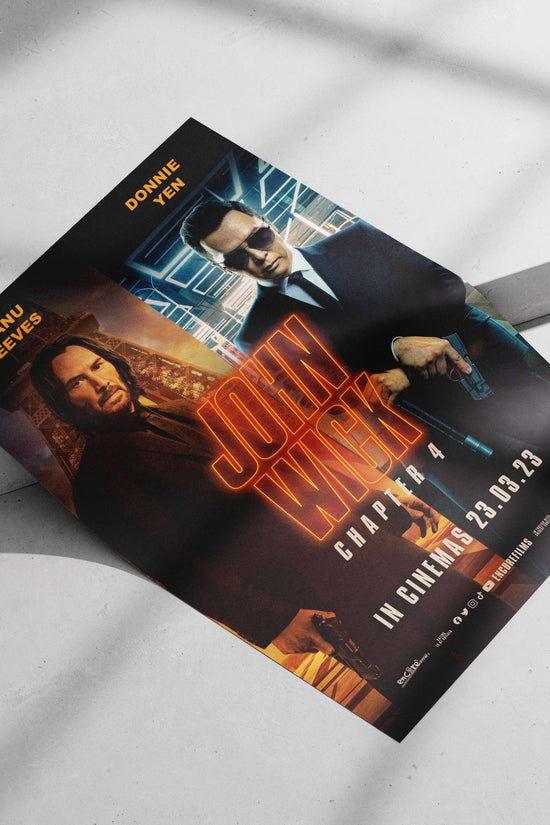 John Wick Chapter 4 film franchise starring Keanu Reeves and Donnie Yen Main Subject: John Wick Chapter 4 film franchise