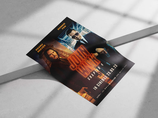 John Wick Chapter 4 film franchise starring Keanu Reeves and Donnie Yen Main Subject: John Wick Chapter 4 film franchise