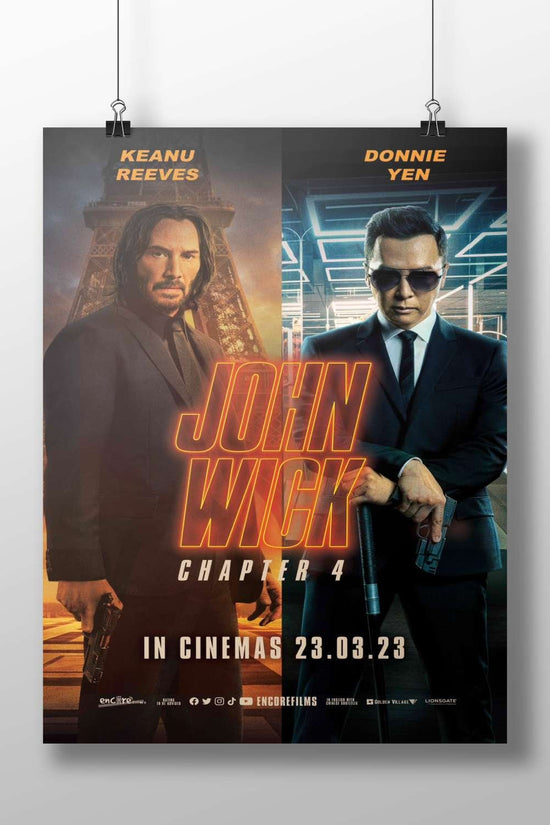 John Wick Chapter 4 film franchise starring Keanu Reeves and Donnie Yen Main Subject: John Wick Chapter 4 film franchise