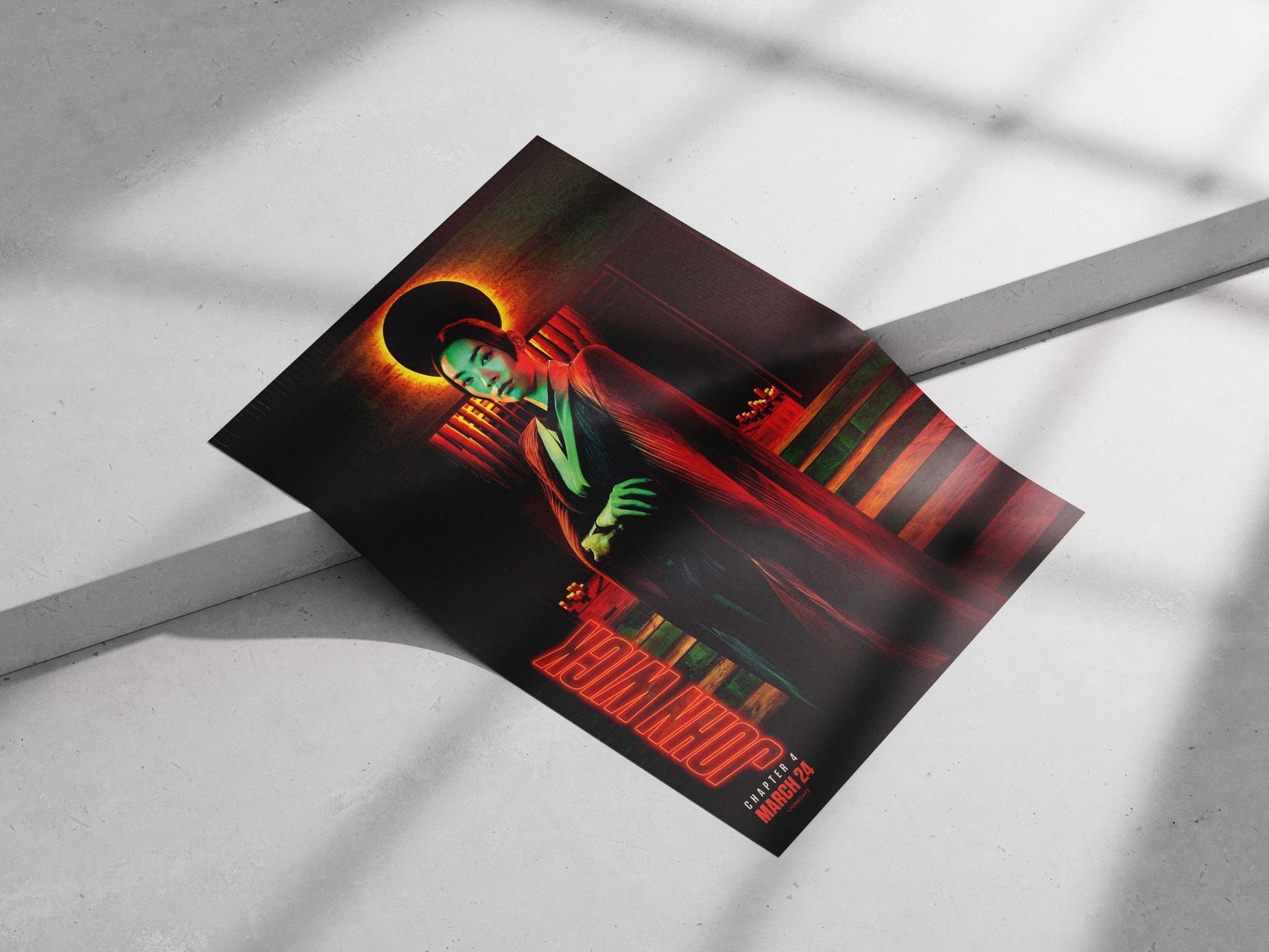 John Wick Chapter 4 Main Subject: John Wick Chapter 4 Matte poster print — Hollywood wall art India | PosterBoizz