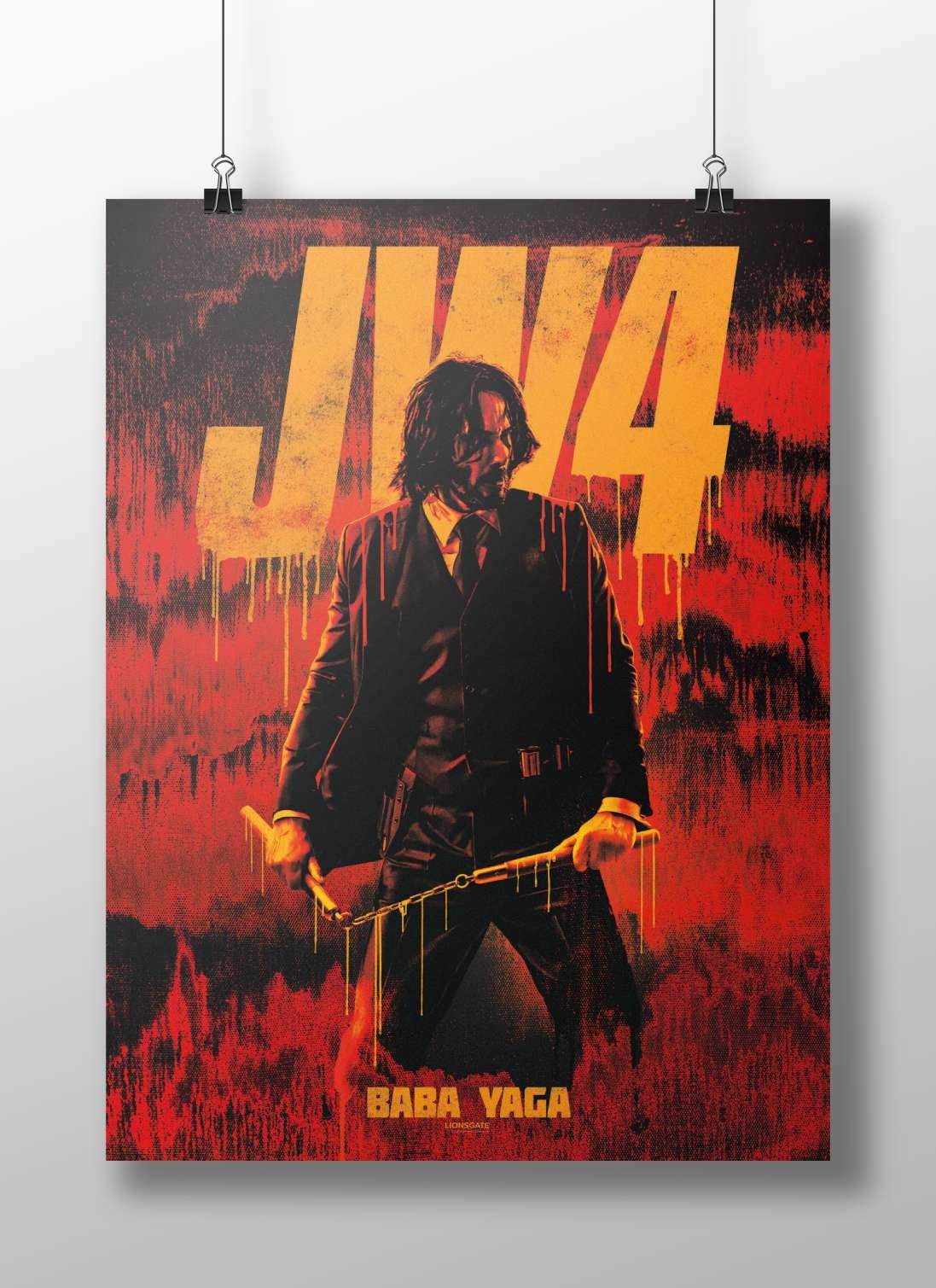 John Wick (from John Wick: Chapter 4) Main Subject: John Wick (from John Wick: Chapter 4) Matte BoizzBoard rigid print —