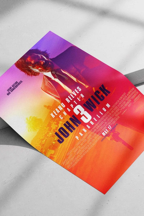 John Wick: Chapter 3 - Parabellum Main Subject: John Wick: Chapter 3 - Parabellum Matte poster print — Hollywood wall art