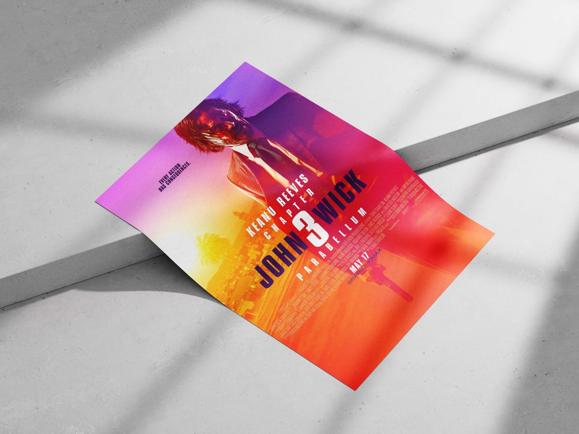 John Wick: Chapter 3 - Parabellum Main Subject: John Wick: Chapter 3 - Parabellum Matte poster print — Hollywood wall art