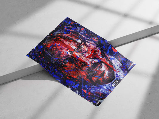 John Wick (from the John Wick franchise) Main Subject: John Wick (from the John Wick franchise) Matte poster print —