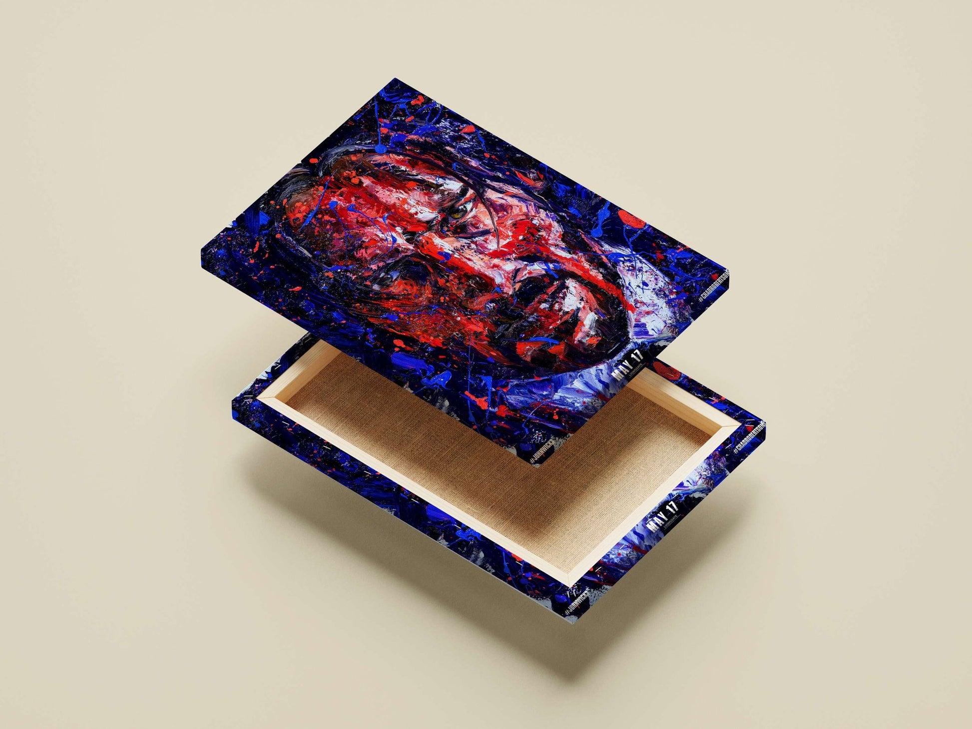 John Wick (from the John Wick franchise) Main Subject: John Wick (from the John Wick franchise) Canvas wall art — Hollywood