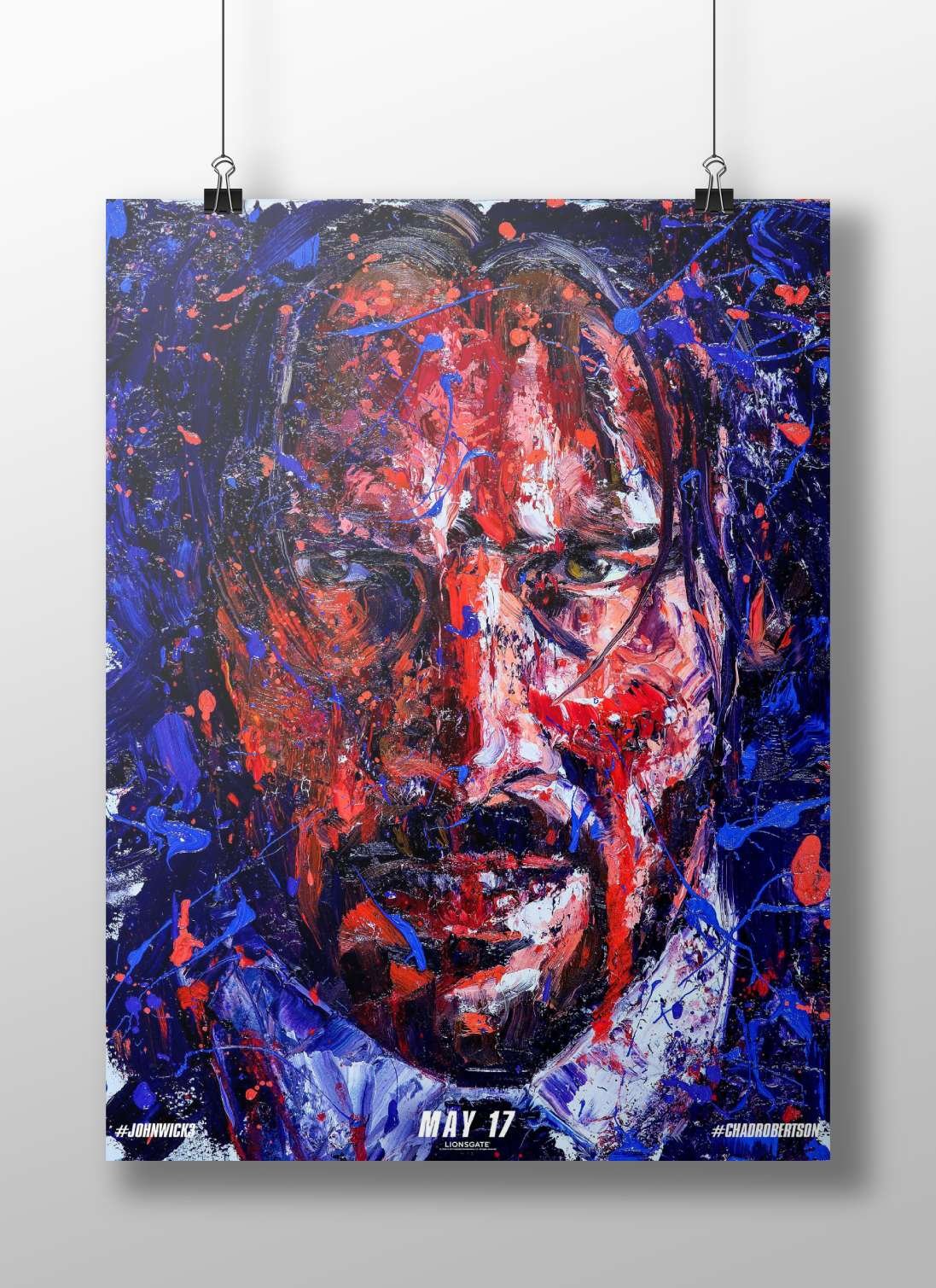John Wick (from the John Wick franchise) Main Subject: John Wick (from the John Wick franchise) Matte BoizzBoard rigid print