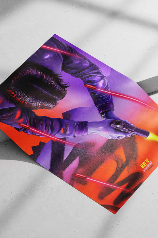John Wick (from the John Wick franchise) Main Subject: John Wick (from the John Wick franchise) Matte poster print —