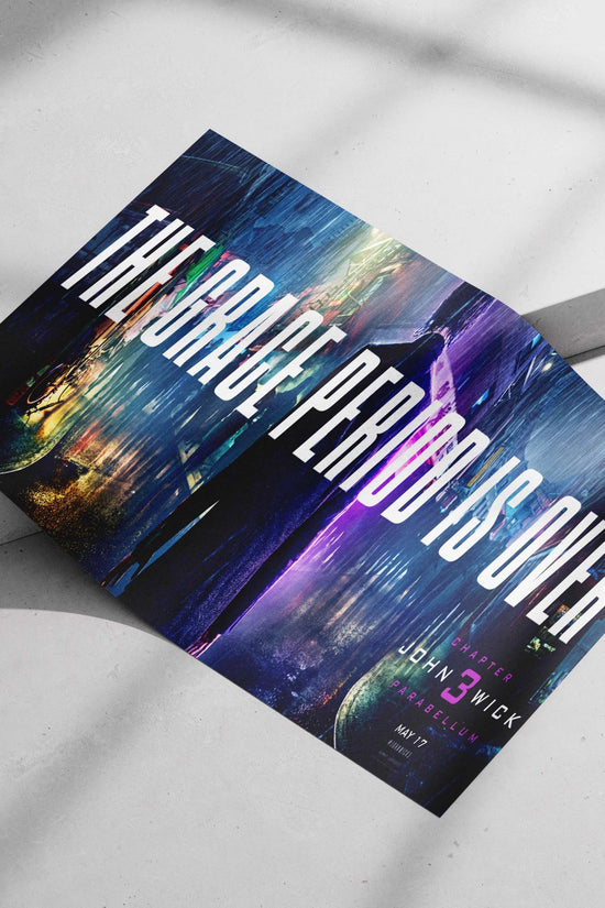 John Wick: Chapter 3 – Parabellum Main Subject: John Wick: Chapter 3 – Parabellum Matte poster print — Hollywood wall art