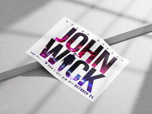John Wick (franchise) Main Subject: John Wick (franchise) Matte poster print — Hollywood wall art India | PosterBoizz