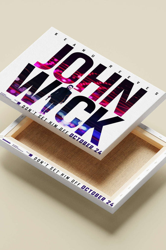 John Wick (franchise) Main Subject: John Wick (franchise) Canvas wall art — Hollywood wall art India | PosterBoizz