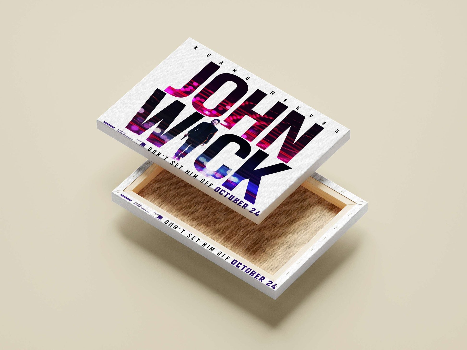 John Wick (franchise) Main Subject: John Wick (franchise) Canvas wall art — Hollywood wall art India | PosterBoizz