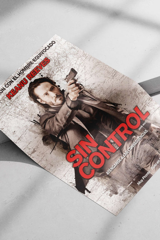 John Wick franchise (Keanu Reeves) Main Subject: John Wick franchise (Keanu Reeves) Matte poster print — Hollywood wall art